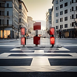 Intersection signposts ensuring safe and efficient navigation
