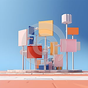 Intersection signposts ensuring safe and efficient navigation