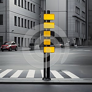 Intersection signposts ensuring safe navigation