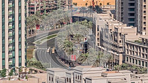 Intersection traffic timelapse on Mohammed Bin Rashid Boulevard photo