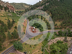 Intersection and Trees in Colorado Rocky Mountain Valley