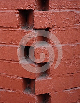 Intersection of two brick walls