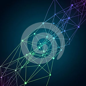 Intersections add depth and texture enhancing the futuristic and