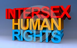 intersex human rights on blue