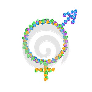 Intersex symbol icons photo