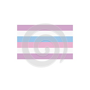 Intersexual flag flat icon, vector illustration photo