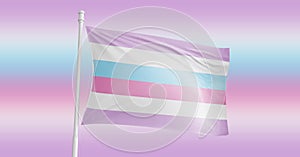 Intersexual Pride Flag. Coming out. LGBT symbol. Stop homophobia. Human rights and tolerance. Love concept. 3d rendering