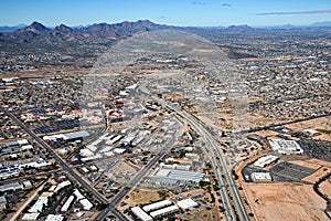 Interstate 10 eastbound jog in Arizona