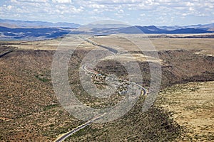 Interstate 17 cutting through Arizona