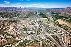 Interstate 19 nearing the U.S.-Mexico border