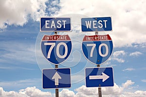 Interstate 70 Road Signs photo