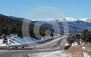 Interstate 70 toward Rocky Mountains