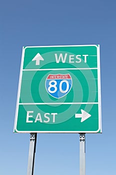 Interstate 80 Sign