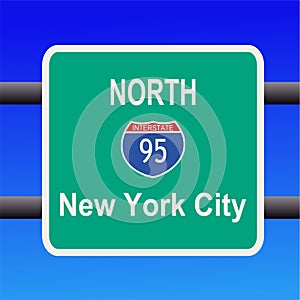 Interstate 95 sign