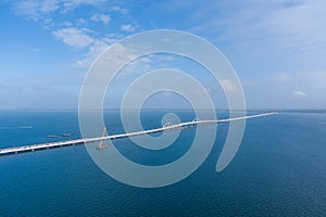 Interstate bridge over Pensacola Bay in March of 2022