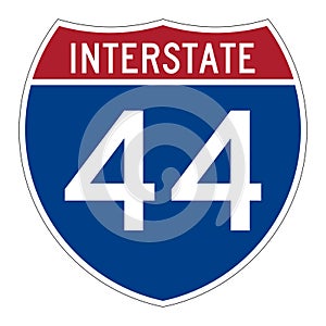 Interstate highway 44 road sign