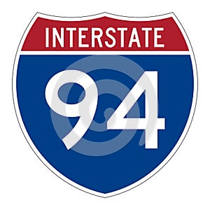 Interstate highway 94 road sign