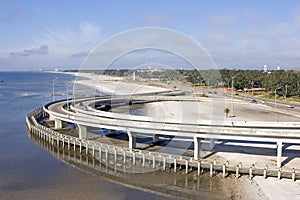 Interstate Highway Beach Walkway