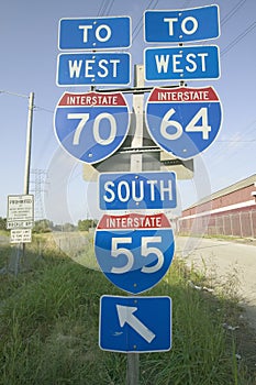 Interstate highway signs