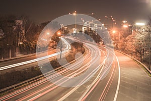 Interstate at night