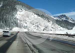 Interstate Route 70 Eastbound just east of Dillon, Colorado