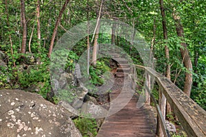 Interstate State Park is located on the St. Croix River by Taylor Falls, Minnesota