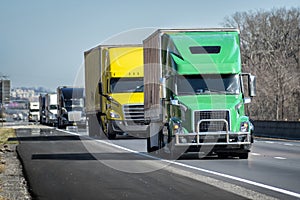 Interstate Truck Convoy