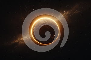 Interstellar Eclipse: A View of Planetary Transit in the Vast Expanse of Space