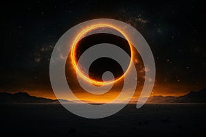 Interstellar Eclipse: A View of Planetary Transit in the Vast Expanse of Space