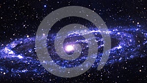 Interstellar space travel universe to the M31 Spiral Galaxy.