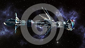 Interstellar Warpdrive Spaceship
