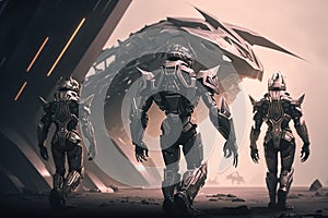 Interstellar Warriors: Cyborgs on a Spaceship