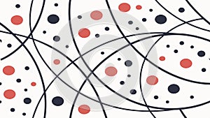 Intertwined Abstract Lines, Complex Dynamic Pattern, Modern Tech Background, vector design Generative AI