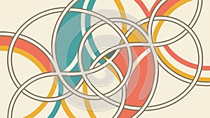 Intertwined Abstract Lines, Symbolizing Complexity, Connection, and Dynamic Flow, vector design Generative AI