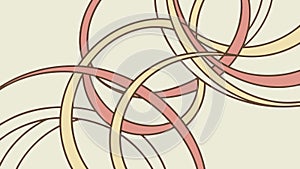 Intertwined Abstract Rings Vector, Connectivity Unity, vector design Generative AI