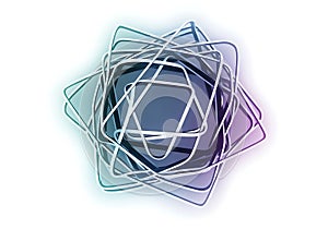 Intertwined geometric shapes