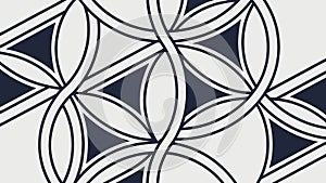 Intertwined Geometric Triangle Pattern Vector, vector design Generative AI