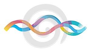 Intertwined Gradient Infinity Symbol Abstract, vector design Generative AI