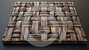 Intertwined Wooden Weave Pattern
