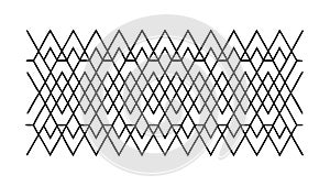 Intertwined Zigzag Pattern Abstract Dynamic Geometric, vector design Generative AI