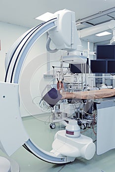 Interventional catheter operation room