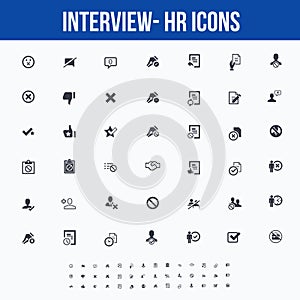 Interview/Human Resources Icons for web/mobile screens - part 2