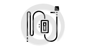 interview mic microphone glyph icon animation