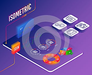 Interview, Report and Checkbox icons. Mail sign. Checklist file, Work analysis, Approved. New messages. Vector