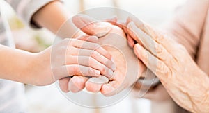 Interweaving of young and old hands