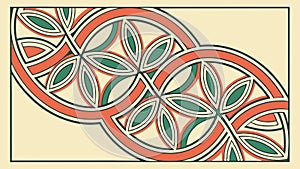 Interwoven Celtic Knot Pattern, vector design Generative AI