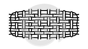 Interwoven Grid Texture Pattern, Abstract Geometric Design, vector design Generative AI