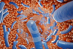Vellosidades. intestino recubrimiento. microscópico capilares. hombre intestino. de saludable o enfermo 