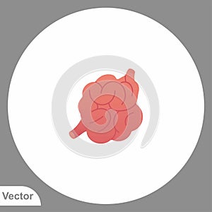 Intestine vector icon sign symbol