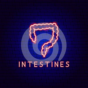 Intestines Neon Label